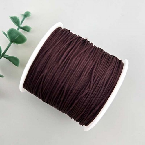 비즈팡 [YD-08-22]나일론매듭실 0.4mm 0.8mm 다크브라운/진밤(DarkBrown) ,10yd(900cm)