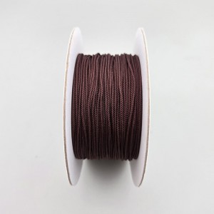비즈팡 [Y1-21-02]인견매듭실 0.7mm 브라운(Brown) 알밤색 ,1롤(100yd)