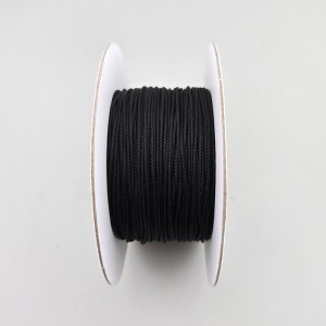 비즈팡 [Y1-21-03]인견매듭실 0.7mm 블랙(Black) ,1롤(100yd)