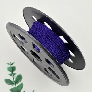 비즈팡 [Y1-24-11]인견매듭실 1mm 퍼플/진보라(Purple) 전통매듭끈 꼰세사끈 묵주 염주팔찌용