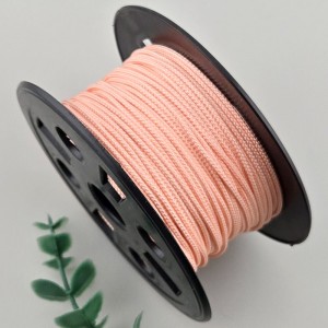비즈팡 [Y1-25-05]인견매듭실 1.6mm 살핑크(SalmonPink) 전통매듭끈 꼰소사끈 묵주 염주팔찌용