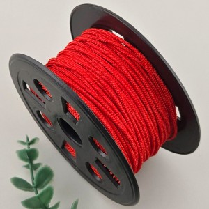 비즈팡 [Y1-25-08]인견매듭실 1.6mm 레드/빨강색(Red) 전통매듭끈 꼰소사끈 묵주 염주팔찌용