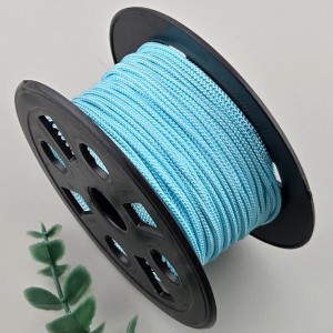 비즈팡 [Y1-25-17]인견매듭실 1.6mm 아쿠아블루(AquaBlue) 전통매듭끈 꼰소사끈 묵주 염주팔찌용