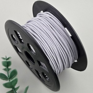 비즈팡 [Y1-25-22]인견매듭실 1.6mm 그레이/회색(Grey) 전통매듭끈 꼰소사끈 묵주 염주팔찌용