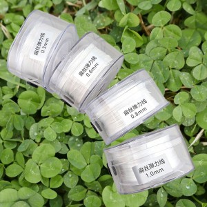 비즈팡 [TS-1-40]납작우레탄줄 0.3mm 0.6mm 0.8mm 1mm (팔찌고무줄) 
