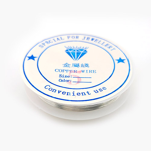 비즈팡 [TS-4-05]동선 0.5mm 동선말이용 은색 ,1롤(약10M)
