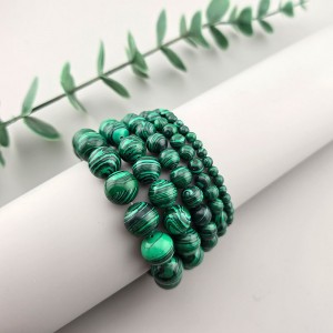 비즈팡 [DIY팔찌] 말라카이트 공작석 원석팔찌 #Malachite #공작석팔찌 #녹색원석팔찌