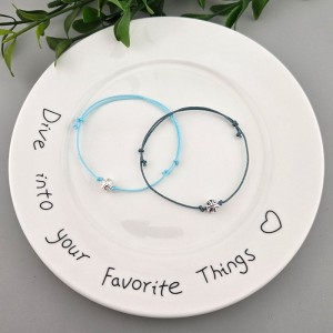 비즈팡 [DIY팔찌] 실버925펜던트 인견매듭실1mm 매듭팔찌 #27_실버925_정십자가볼6.5mm_무도금 엔틱