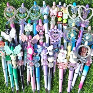 비즈팡 [DIY볼꾸] 누구나 쉽게 만드는 볼꾸 볼펜만들기 #나비볼꾸 #하트볼꾸