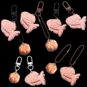 비즈팡 [PD-009]겨울엔 붕어빵키링 국화빵키링 완제품 (1개)