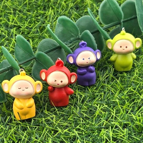 비즈팡 [PB-2-09]아크릴펜던트  컬러꼬마인형 29x35mm (키링용) ,1개