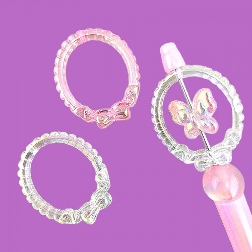 비즈팡 [BG-3-07]볼꾸파츠 오로라리본타원프레임 35x42mm (내경2.5mm) ,1개