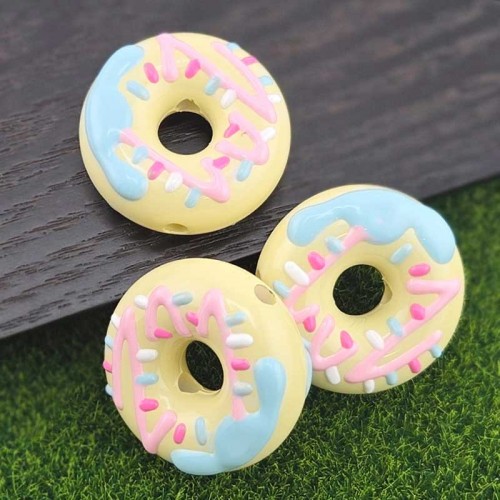 비즈팡 [BG-4-59]볼꾸파츠 아크릴 도너츠 통과형 30mm (내경3.6mm) 볼꾸비즈 키링용 ,1개