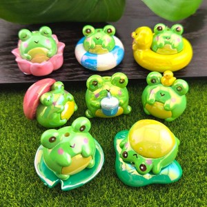 비즈팡 [BG-5-07]볼꾸파츠 아크릴 오로라개구리파티 (내경2.2mm) 볼꾸비즈 키링용 ,1개