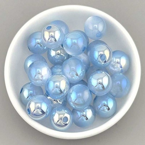 비즈팡 [BG-8-19]볼꾸파츠 아크릴볼 캣츠아이볼 12mm (블루) 볼꾸비즈볼 키링용 ,1개