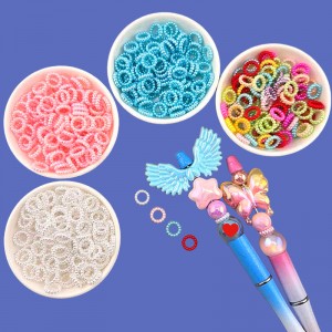 비즈팡 [BG-9-06]볼펜꾸미기 볼꾸부자재 진주링 10mm (볼꾸사이간격조절용) 4color ,30개