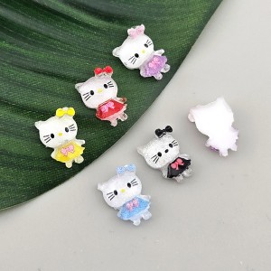 비즈팡 [DC-2-19]데코파츠 키캡파츠 다양한파츠 미니리본고양이부착형 8x12mm (랜덤) ,1개